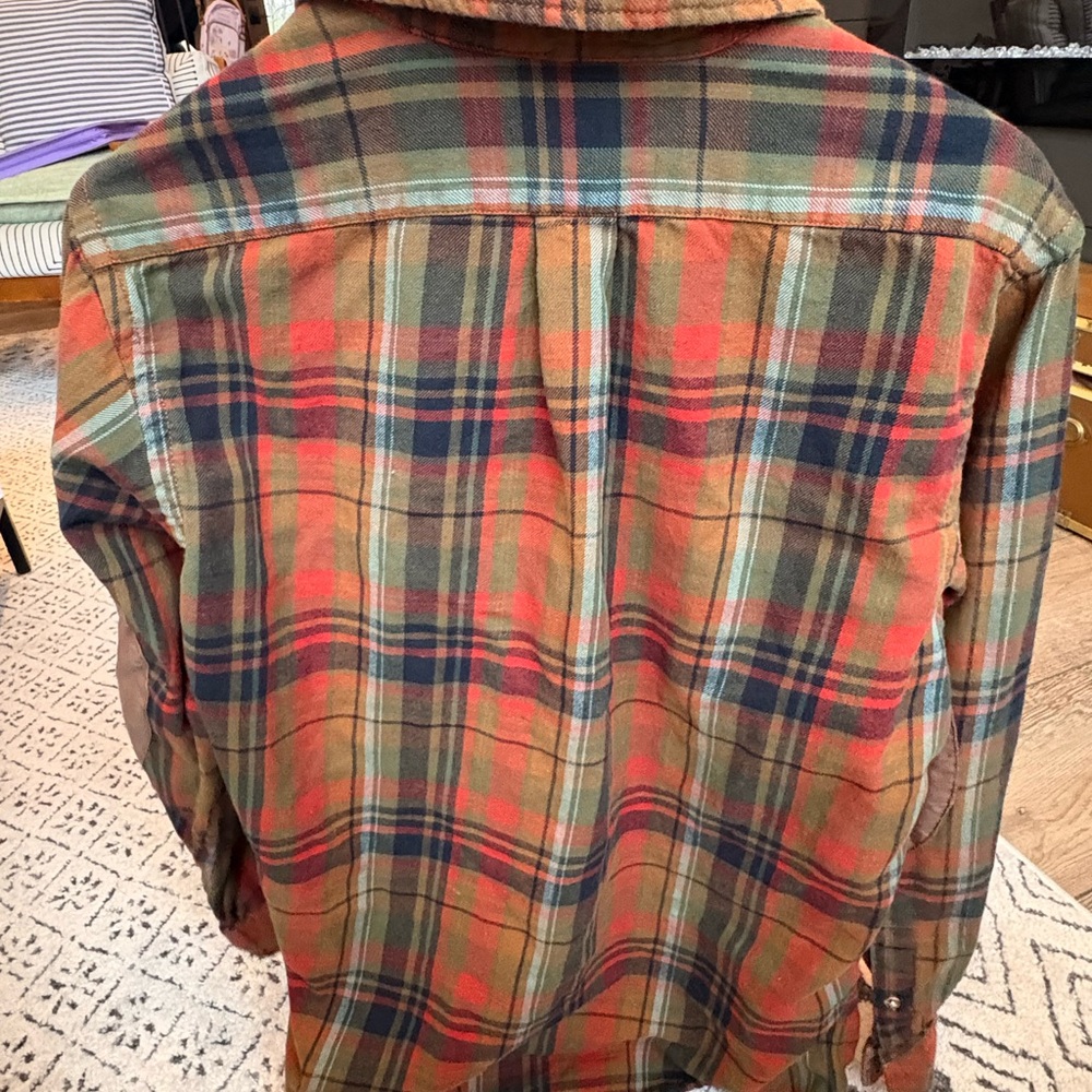 Daniel Cremieux Plaid Button-Down Shirt in Red, Green, Brown - Picture 3 of 4